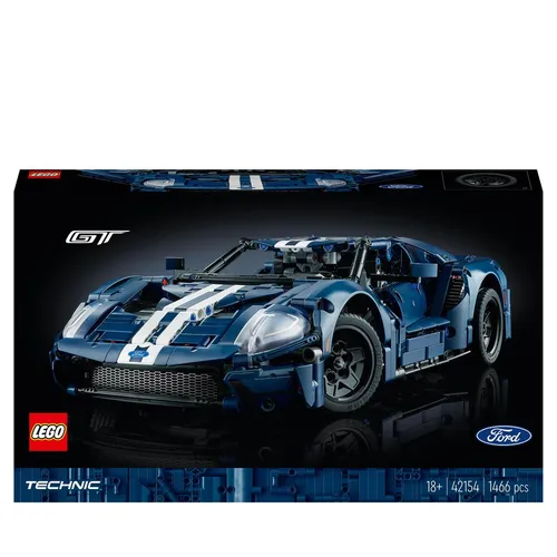 LEGO Technic Ford GT 2022 - 1:12 Auto-Modellbausatz für Erwachsene mit authentischen Details, ideal für Sammler und Bauprojekte
