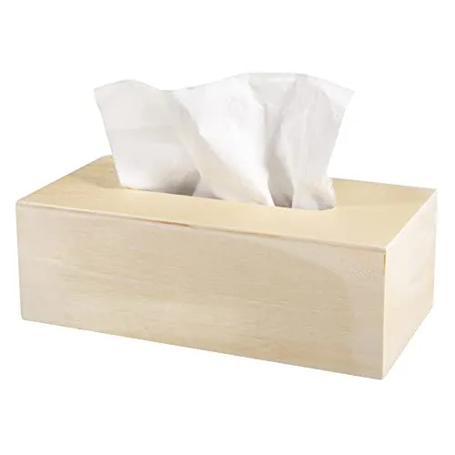 Rayher 62401000 Holz Hülle f.Kosmetiktücher FSCMixCredit, 23x11,5x7,5cm