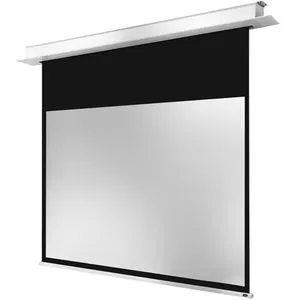 Celexon Deckeneinbau Pro+ Motorleinwand 180x135 cm - Beamer-Leinwände mit schwarzer Rückseite, ideal für hochauflösende 4K-Projektionen und eleganter Einbau ohne sichtbare Montage.