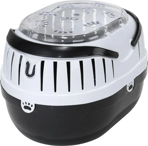 Europet Bernina Transportbox Paw 661-174470, Charcoal - Hundeboxen für sicheres Reisen, kompakte Größe von 35 x 25 x 25 cm, ideal für kleine Hunde und Katzen.