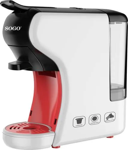 SOGO CAF-SS-5665 Kaffeemaschine Combi Aromatti - Kaffeemaschine mit 1,6 l Fassungsvermögen, 15/20 bar Druck und Doppelausgang für perfekten Kaffeegenuss, kompatibel mit Mahlkaffee und E.S.E. Kaffeepads.