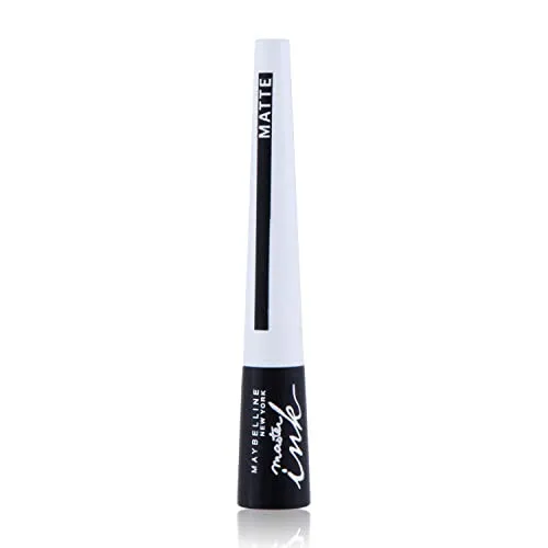 Maybelline New York Eyeliner Master Ink Matte Black - Kajal & Eyeliner mit extrem dünner Filzspitze für präzise Anwendung, sorgt für intensives Schwarz mit mattem Finish – ideal für jeden Look.
