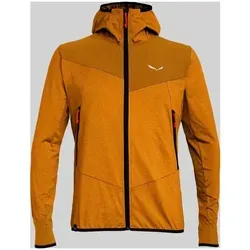 Salewa AGNER HYBRID PL/DST M FZ HDY - Leistungsstarke Funktionsjacke in Bombay Brown melange - Funktionsjacke für Outdoor-Aktivitäten, 416g leicht, Athletic Fit mit Durastretch-Einsätzen für optimale Bewegungsfreiheit.
