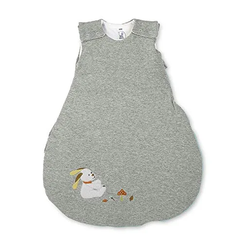 Sterntaler Schlafsack für Babys, Reißverschluss und Knöpfe, Größe: 62/68, Waldis, Grau