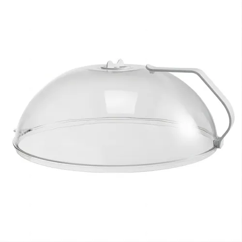 Mikrowelle Splatter Abdeckung für Lebensmittel, Klare Mikrowelle Splash Guard Herd Deckel mit Griff, BPA-frei, weicher Kunststoff…