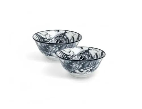 Japan-Bowls ASIATICA | Ramen Bowl Porzellan-Schalen 15 cm in grün von WESTCRAFT