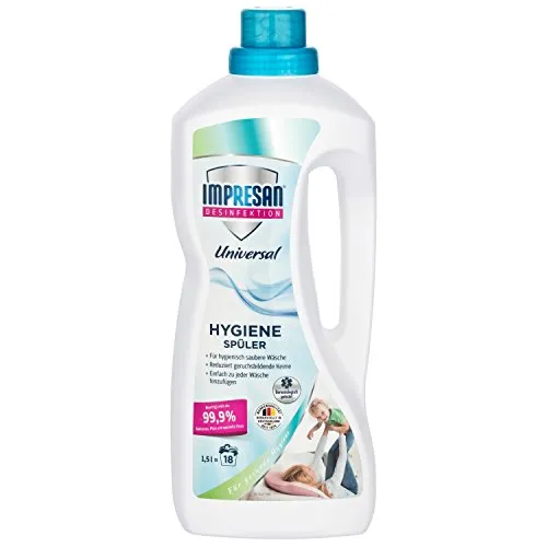 Impresan Hygiene-Spüler Universal: Wäsche-Desinfektion – Desinfektionsspüler gegen Bakterien, Pilze, Viren - 1 x 1,5L
