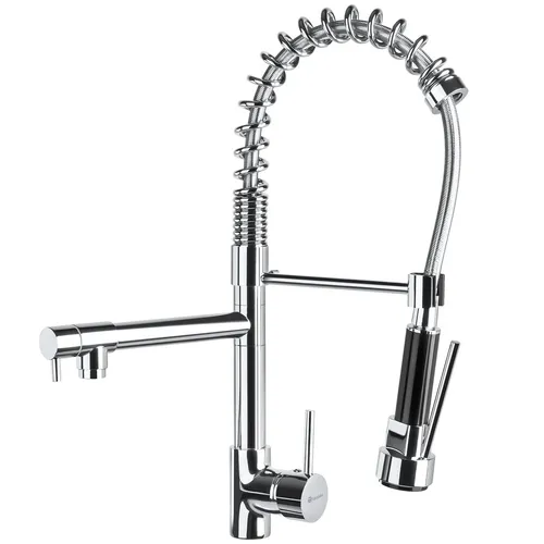Wasserhahn Küche 360 Grad Brause Einhandmischer - Moderne Küchenarmatur aus Messing mit 360 Grad schwenkbarem Auslauf für flexibles Arbeiten am Spülbecken.