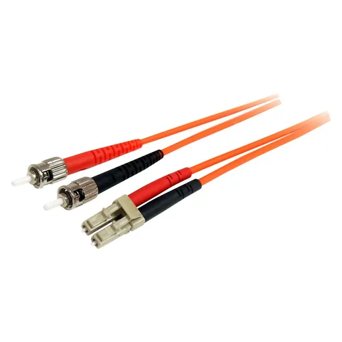 StarTech 3m Fiber Patch Cable LC - ST - Multimedia, Netzwerk, Netzwerkkabel - Hochgeschwindigkeitsverbindung für zuverlässige Datenübertragung, ideal für Heimnetzwerke und Büros.