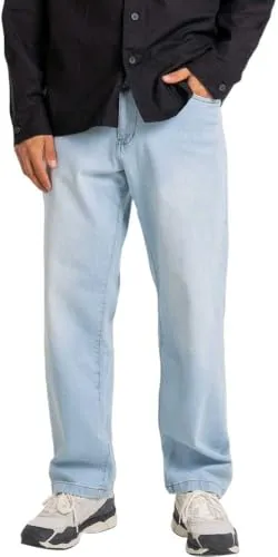 Reell Solid Light Blue Stone 2 32/30 - Moderne Hose im Loose Cut mit mittlerer Leibhöhe und konisch zulaufendem Bein. Ideal für lässige Looks und bequem im Alltag. Flexibles Denim sorgt für hohen Tragekomfort.