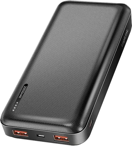 LogiLink Powerbank 20.000 mAh, schwarz – Hochleistungs-Ladegerät