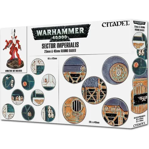 Games Workshop SECTOR IMPERIALIS: 25 & 40MM ROUND BASES