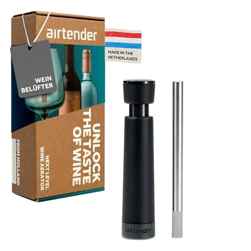 Airtender Edelstahl Weinsprudler Perfekte Wein Aromatisierung