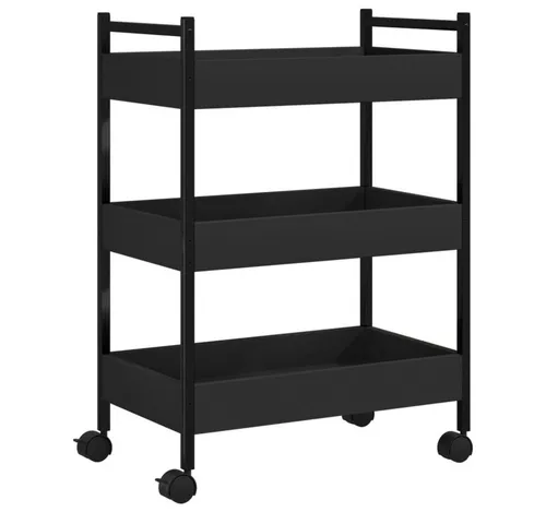 vidaXL Küchenwagen in schwarz von vidaXL