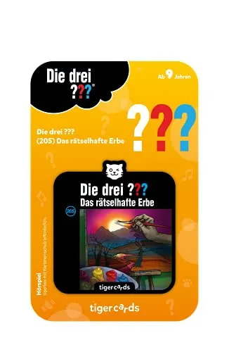 tigermedia tigercard Die drei ??? Folge 205 Rätselhaftes Erbe Rätsel Detektiv Geschichten tigerbox Hörbox Hörspiel Hörbücher Musik Kinderzimmer