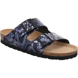 Rohde Damen Schuhe Pantoletten Keilabsatz Clogs Alba 5579, Größe:40 EU, Farbe:Blau - Blau - 40