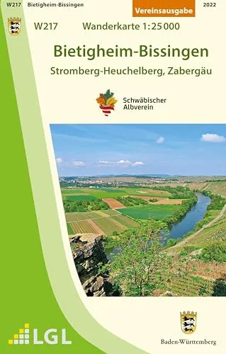 W217 Bietigheim-Bissingen - Stromberg-Heuchelberg, Zabergäu: Wanderkarte 1:25.000 (Wanderkarten 1:25 000)