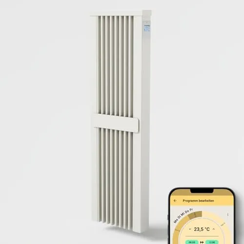 Produktbild AeroFlow Elektroheizung mit Schamotte Speicherkern FlexiSmart Pro WLAN Fähig App Steuerung (SLIM TALL 1600)