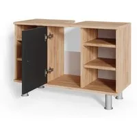 Vicco Waschbeckenunterschrank Fynn, 80 cm, Anthrazit