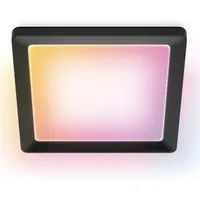 WiZ Deckenpanel Smart Eckig Ceiling 3,7 cm x 39,5 cm x 39,5 cm Schwarz