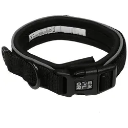 DUVO+ Hunde-Halsband Duvoplus EXPLOR Ultimate Fit Comfy Halsband Fashion - granite black schwarz M | 39 cm - 44 cm