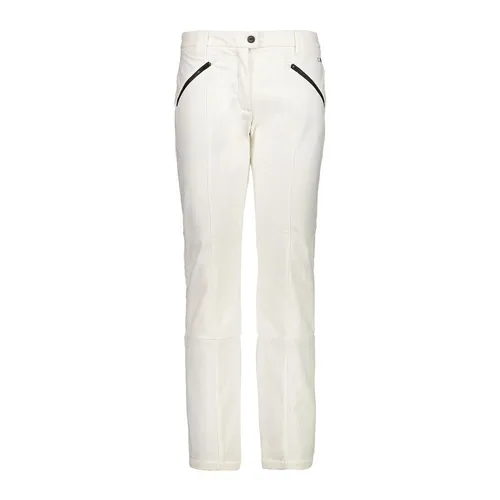 CMP Damenhose mit innenliegender Gamasche, Weiß, XS - Gamaschen für Damen, die Komfort und Leistung beim Skifahren bieten. Mit wasserdichter Clima Protect Membran und PFC-freier Technologie für besten Schutz.