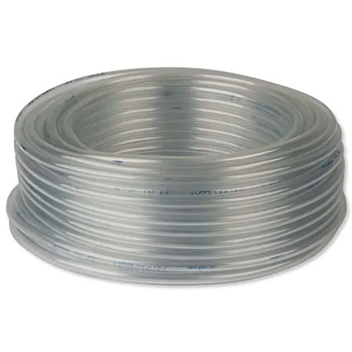 m PVC Luftschlauch 4mm innen, 6mm aussen, glasklar transparent, Belüfterschlauch für Teiche und Aquarien Schlauch Rolle… 25