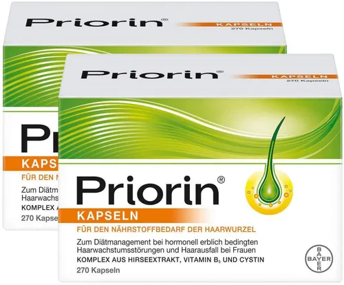 Bayer Vital GmbH Priorin 2 x 270 Kapseln - 2 x 270 Kapseln von Bayer Vital GmbH