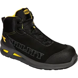 Diadora Utility 701.179960 Sicherheitsschuh Smart Softbox Mid S3L Schwarz 46 - Sneaker mit wasserabweisender Mikrofaser und SOFTBOX-Dämpfung. Ideal für Sicherheit und Komfort mit 200J Zehenkappe und rutschfester Fütterung.
