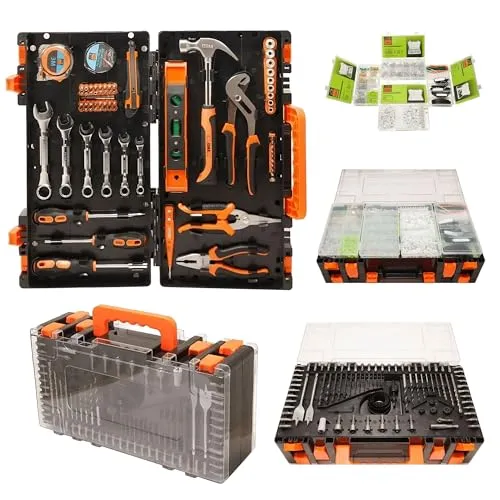 ISMA Werkzeugkoffer 1400-teilig – Universal Werkzeugset mit 1/4