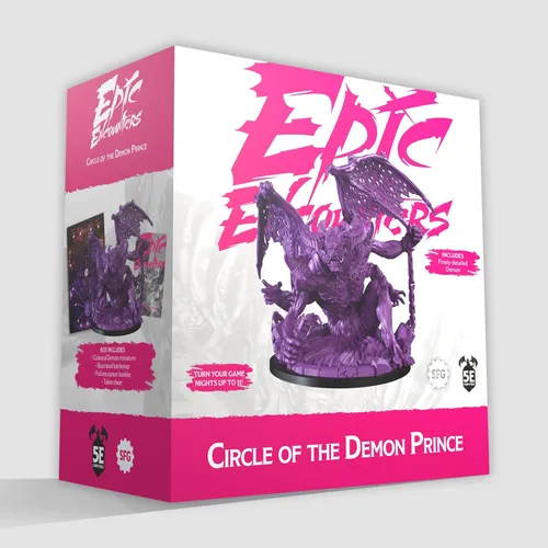 Steamforged Games Epic Encounters: Circle of the Demon Prince - Spannendes Abenteuer - Gesellschaftsspiel für 14+, erlebe epische Begegnungen mit strategischen Herausforderungen und packender Story im Kartonformat.
