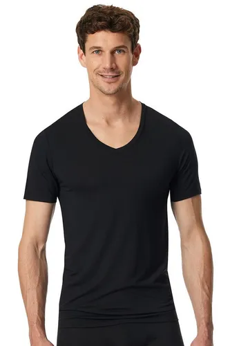 Schiesser Herren Shirt V-Ausschnitt-Premium Modal Unterhemd - T-Shirts für Herren, modernes Slim Fit Design aus hochwertigem Modal für besonderen Tragekomfort ohne störende Etiketten.