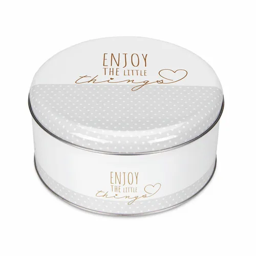 Städter Gebäckdose Enjoy the little things Rund Plätzchendose Keksdose Ø16.5cm