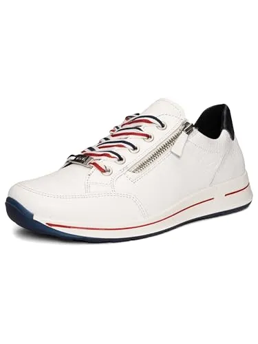Ara OSAKA Sneaker mit Reißverschluss - H-Weite, Freizeitschuh in Blau/Weiß - Sneaker in H-Weite für optimalen Komfort, ausgestattet mit Reißverschluss für einfaches An- und Ausziehen. Ideal für Freizeitaktivitäten.