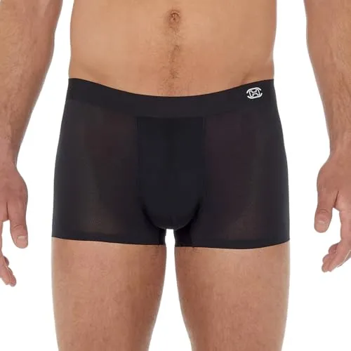 Hom Boxer H-Fresh schwarz M - Herrenunterhosen aus 83% Polyamid, 17% Elasthan für optimalen Tragekomfort, in schickem Unifarben-Design und pflegeleicht für den Alltag.