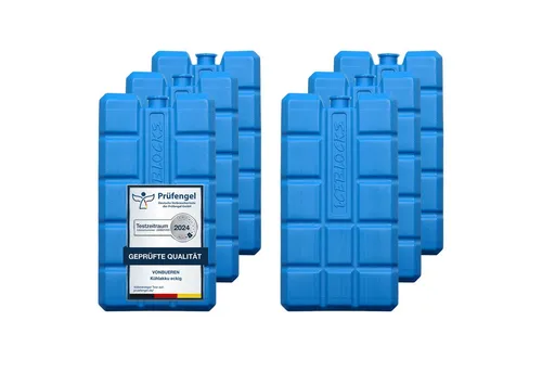 VonBueren Kühlakku Set, 200 g, 8,1 x 15,2 x 2,2 cm, blau von VonBueren