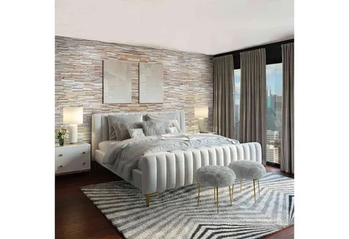 Casa Moro 3D Wandpaneel Holzverkleidung Natural Ripple (Teakholz) - Handgefertigtes 3D-Wandpaneel aus Teakholz für den Innenbereich, einfach zu montieren. Verleiht jedem Raum eine einzigartige, natürliche Optik und sorgt für ein stilvolles Ambiente.