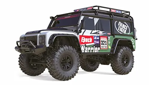 Amewi 22590 Dirt Climbing Fierce Tiger SUV Crawler 4WD 1:10 RTR - Spritzwassergeschützt, robuster Rahmen für volle Outdoortauglichkeit, inkl. Fernsteuerung und Akku