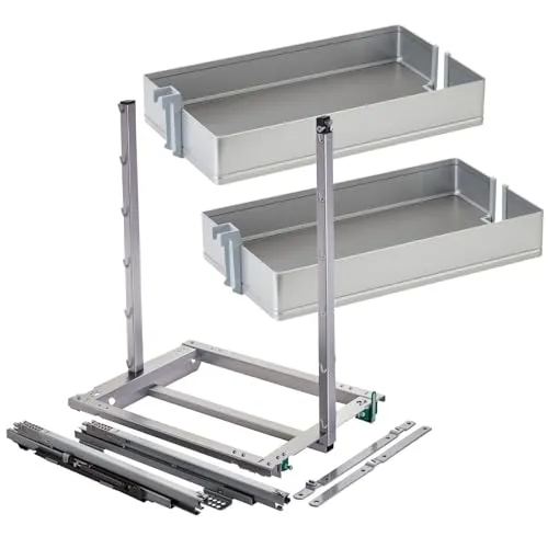 SOTECH DISPENSA junior III Apothekerauszug Silbergrau für Korpusbreite 300 mm mit Arena Pure Tablaren