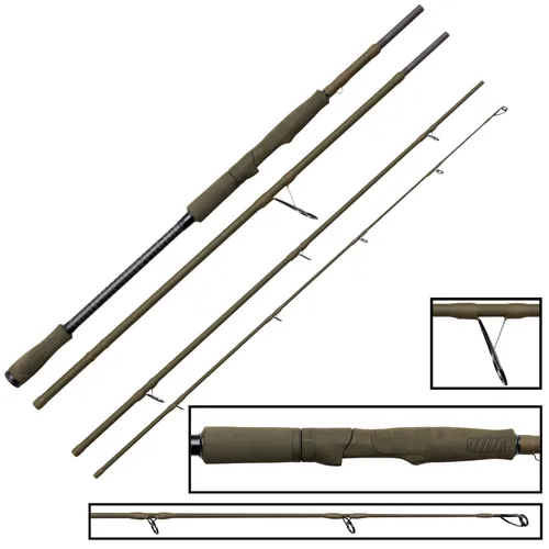 SAVAGE GEAR SG4 Light Game 2,15m 5-18 - Präzise Angelrute für leichte Beute - Angelruten: Ideal für kleine bis mittelgroße Köder, bietet hervorragende Balance und Sensibilität für präzises Angeln ohne Risiko von Hakenzügen.