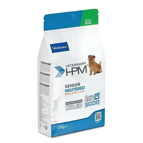 Virbac HPM Hundefutter für ältere kastrierte kleine Hunde