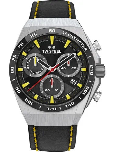 TW Steel CEO Tech Herren Chronograph CE4071 - Armbanduhren mit hochwertigem Edelstahlgehäuse, Wasserdichtigkeit bis 10 bar und Ronda Z60 Schweizer Uhrwerk für präzise Zeitmessung.