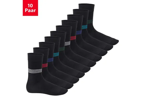 Footstar Businesssocken Herren Motiv Socken (10 Paar) mit diversen Mustern