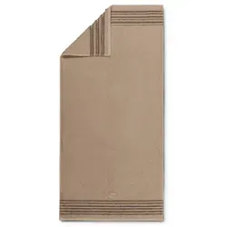 Vossen Badetuch Cult de Luxe mit Glanzbordüre in weiß von Vossen