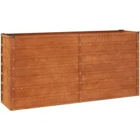 Produktbild vidaXL Hochbeet Rostig 160x40x77 cm aus Cortenstahl