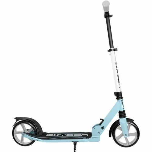 Skids Control Oxygen 2-Rad-Kinderroller, faltbar, blau - Faltbarer Kinderroller für Jungen und Mädchen ab 8 Jahren, mit höhenverstellbarem Lenker und rutschfestem Deck für sicheres Fahren. Ideal für sportliche Aktivitäten und einfache Verstauung.