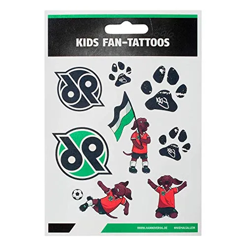 H96 Hannover 96 Fan-Tattoos „Kids 8 Motive
