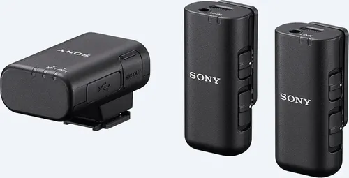 Sony ECM-W3 Kabelloses Mikrofonsystem - Flexibles Mikrofon für Interviews und Content Creation, ideal für mobile Anwendungen