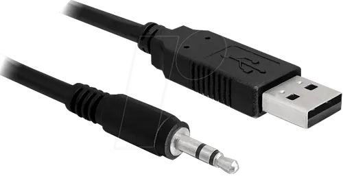 DELOCK 83115 - USB 2.0 Konverter, Seriell-TTL 3,5mm Klinke 1,8m (5 V)