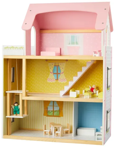 Kidland Puppenhaus XXL 3 Etagen mit Aufzug